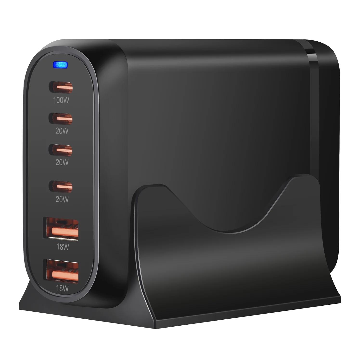 Deepartner ǰ 200W GaN ũž , 6 Ʈ USB C Ÿ PD ,   3.0,  USB 